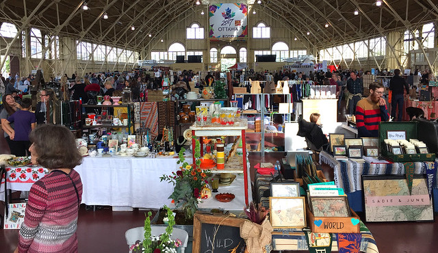 Flea market at Landsdowne